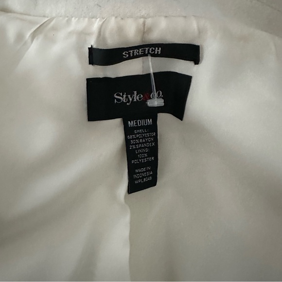Style & co white jacket size medium - Picture 9 of 10